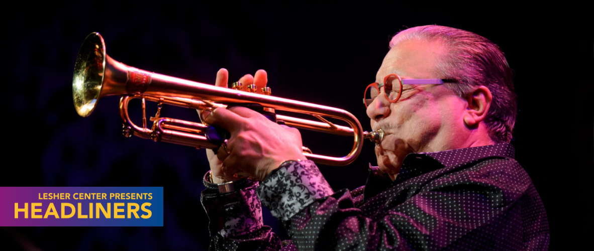 Arturo Sandoval plays the trumpet